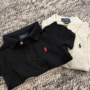 Polo by Ralph Lauren Kids' Black and Light Gray Polo Shirts